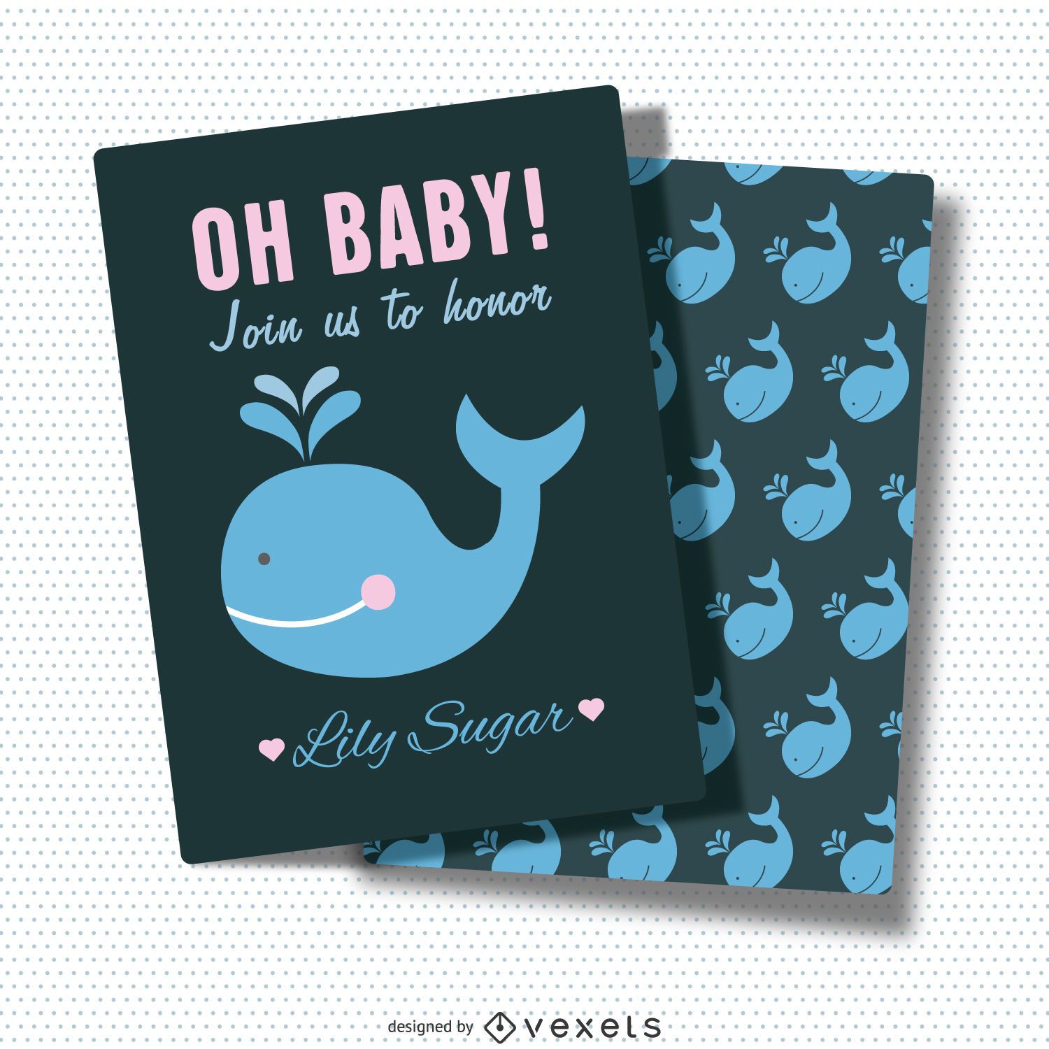 Invitación De Baby Shower - Descargar Vector