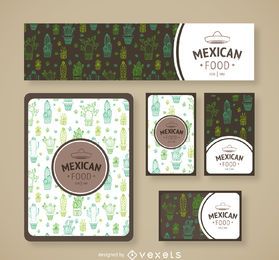 Mexican restaurant cactus branding Mexican restaurant cactus branding