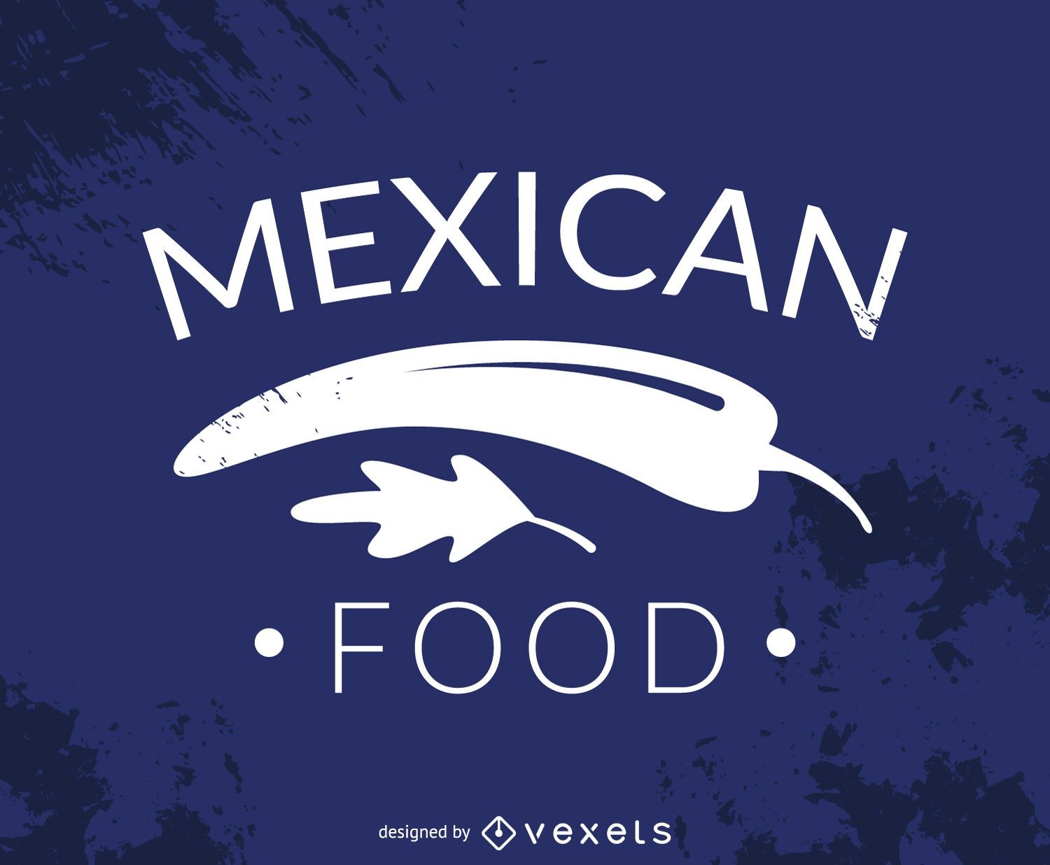 Logotipo da comida mexicana Hispter