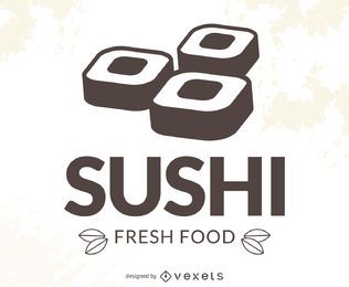 Logotipo de sushi moderno