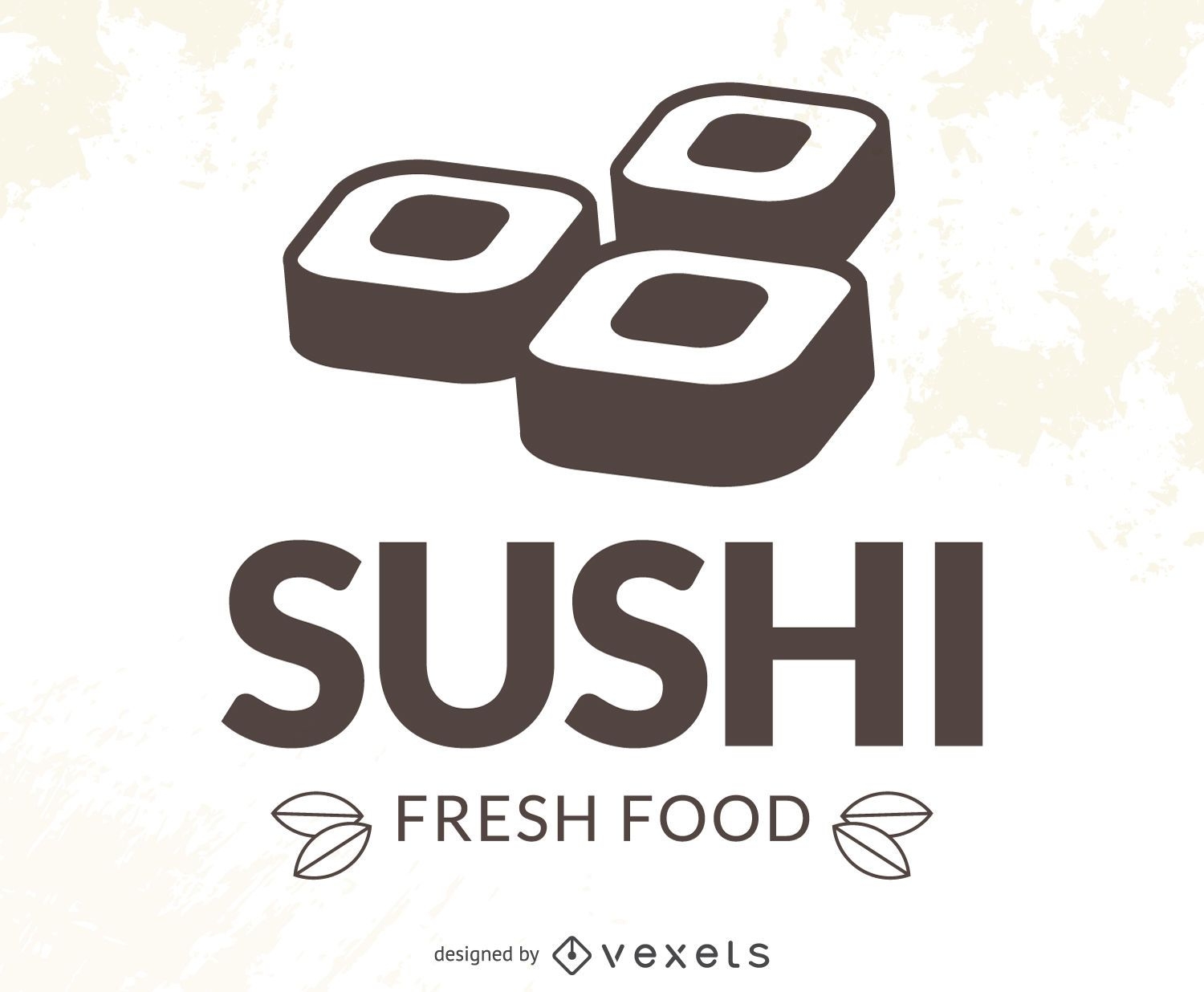 Modern sushi logo