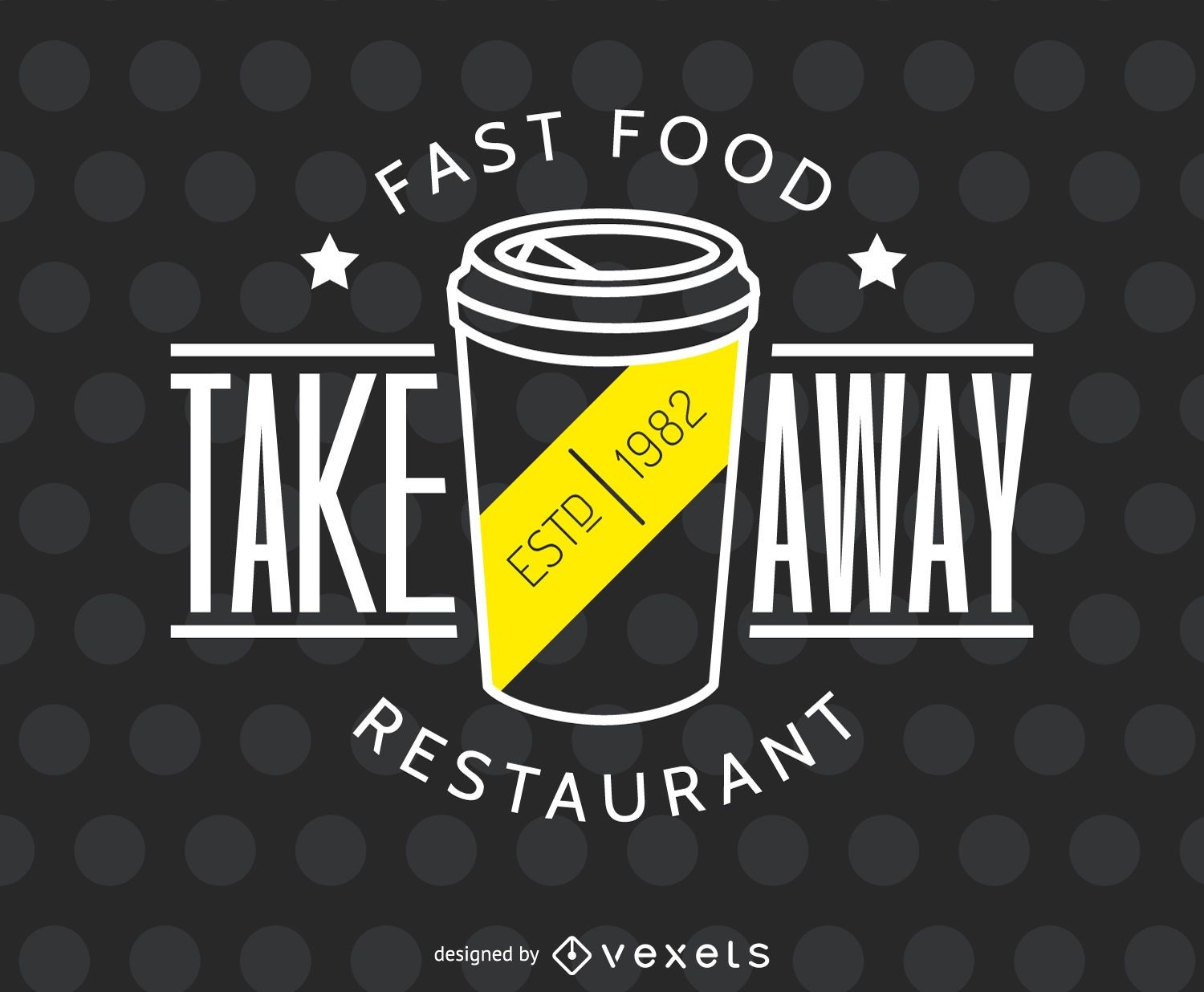 Take away restaurant logo