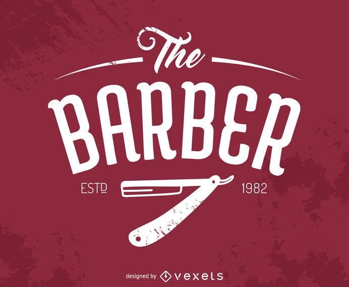 Logotipo do Barbeiro Hipster Logotipo do Barbeiro Hipster