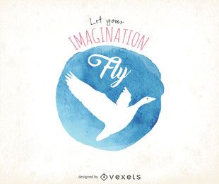 Watercolor imagination poster Watercolor imagination poster
