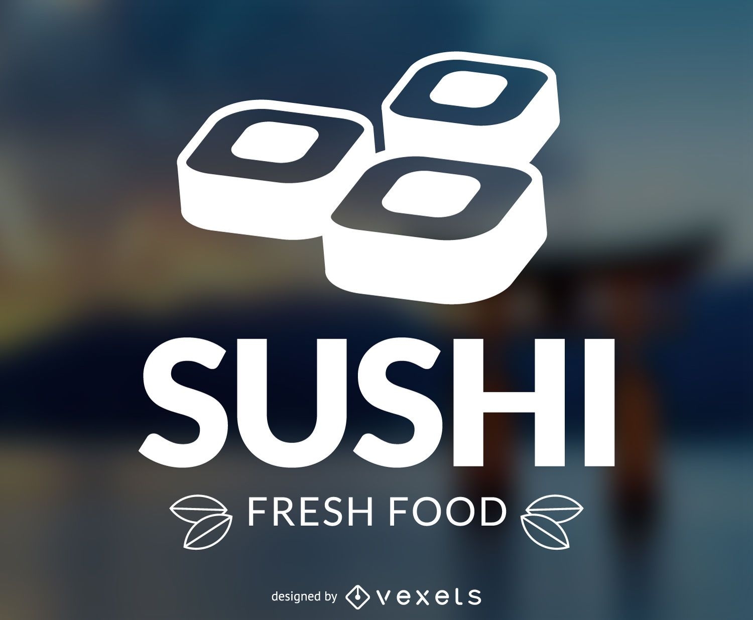 Modelo de logotipo Sushi