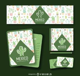 Mexican cactus branding