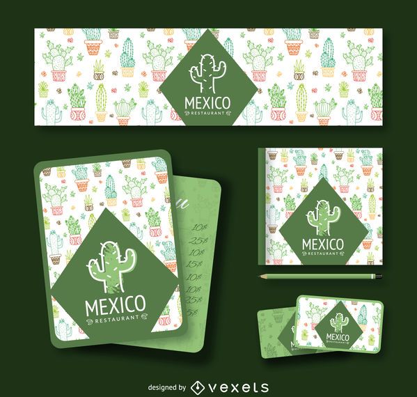 Mexican cactus branding Mexican cactus branding