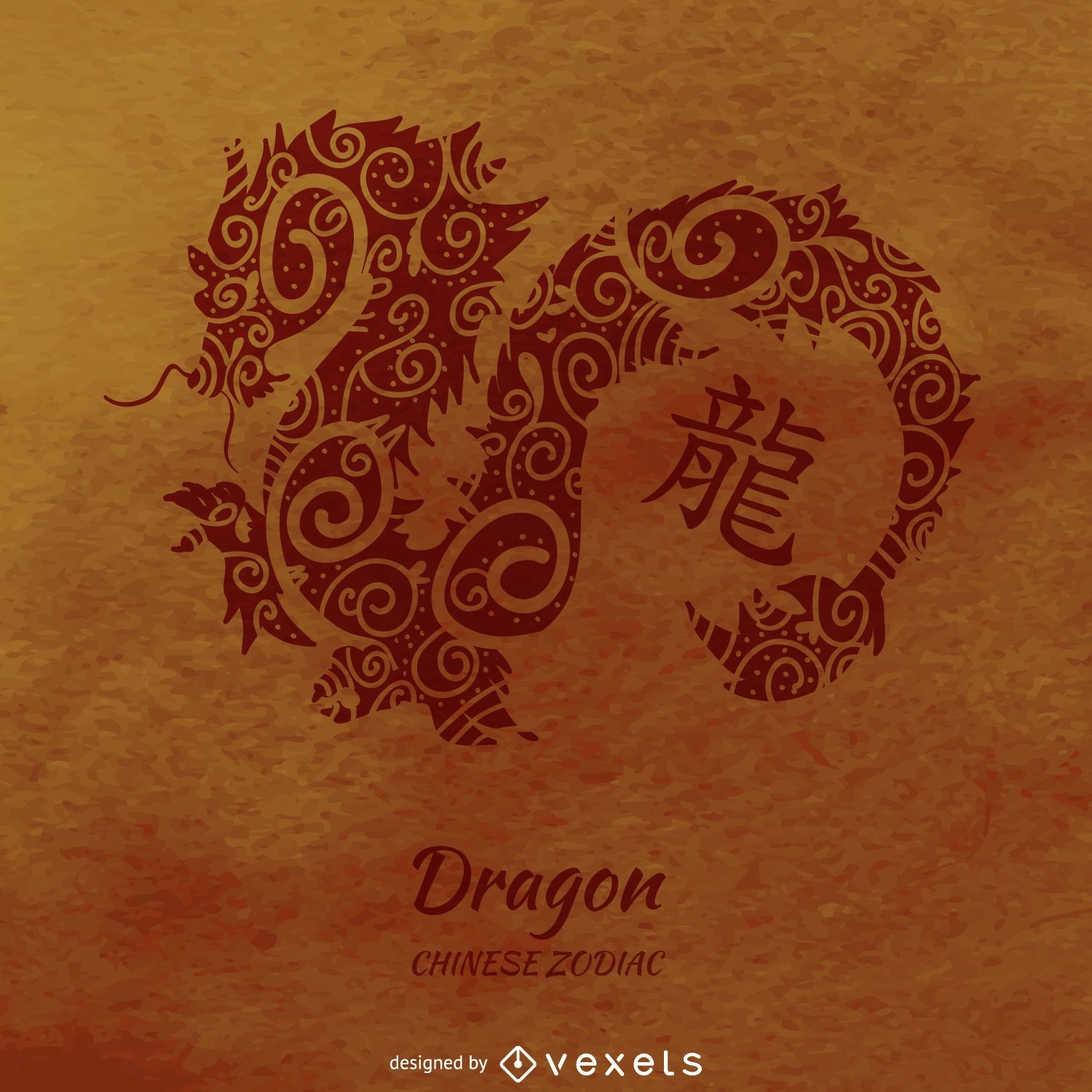 Chinesische Horoskop Drachenzeichnung