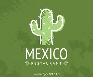Mexican restaurant cactus logo