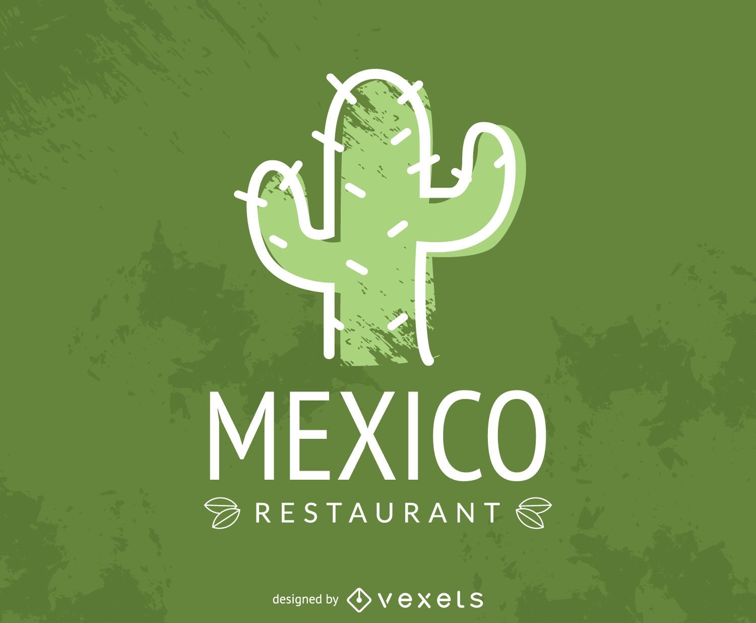 Logotipo de cacto de restaurante mexicano