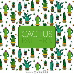 Illustrated cactus pattern