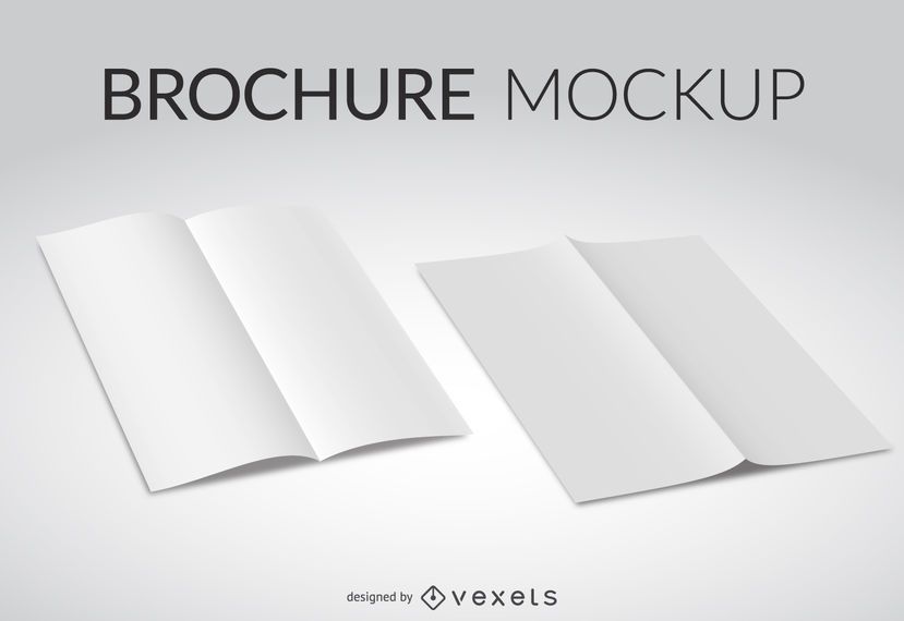 Download White Brochure Mockup - Vector Download