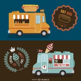 Diseño doble de foodtruck