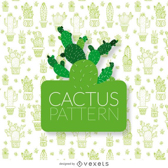 Delicate cactus pattern Delicate cactus pattern