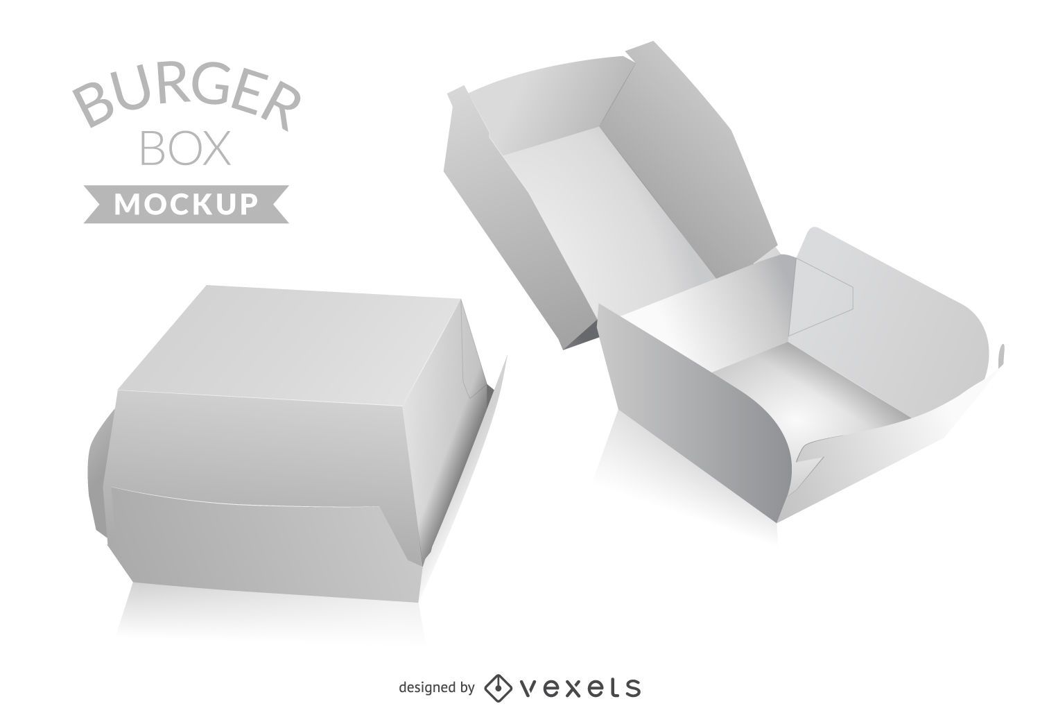 Download Burger Box Mockup Vector Download