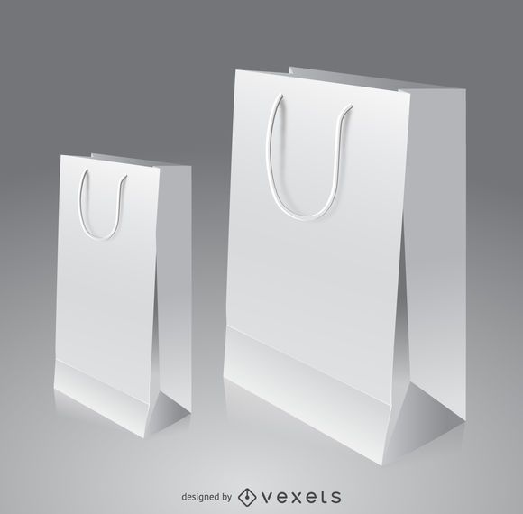 Maqueta de bolsa de papel Maqueta de bolsa de papel