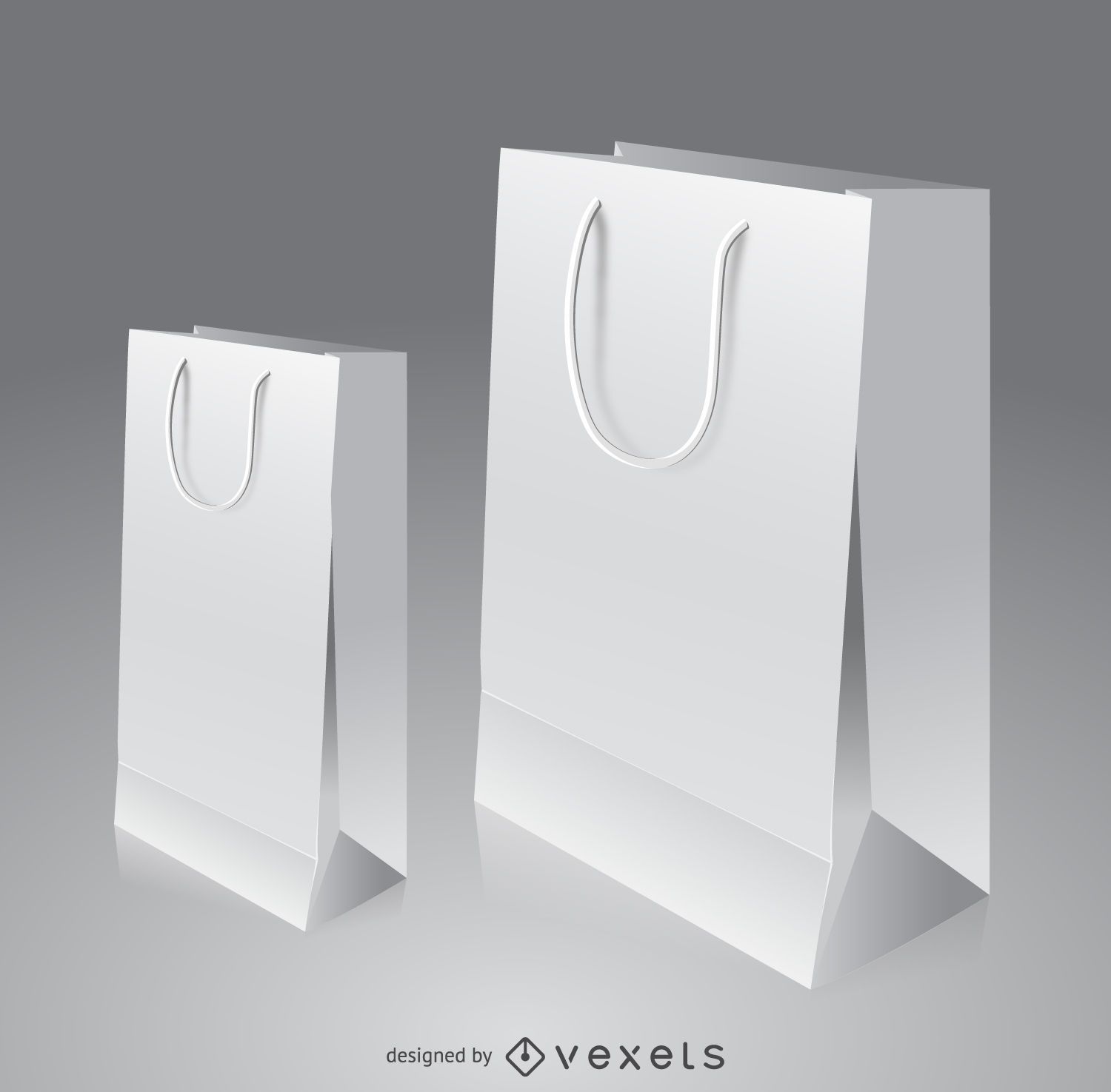 Download Paper Bag Mockup Vector Download 3D SVG Files Ideas | SVG, Paper Crafts, SVG File