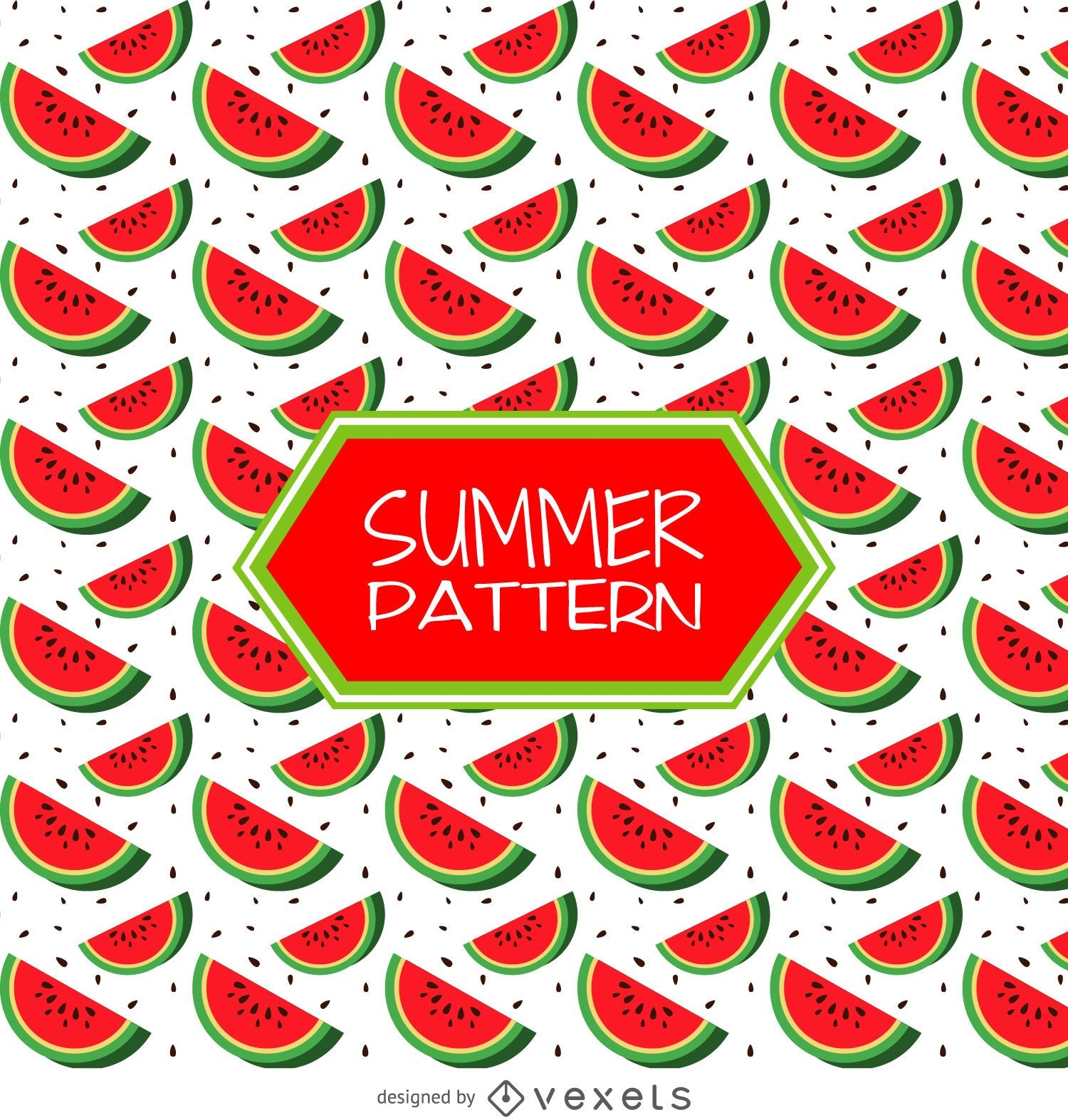 Patrón de fresa de verano