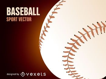 Ilustração de bola de beisebol