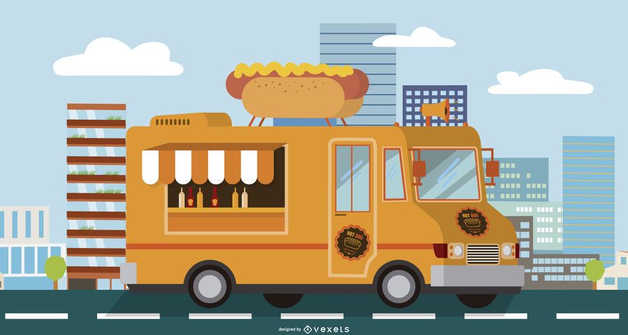 camión de comida para perros calientes camión de comida para perros calientes