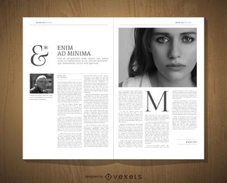 Editorial design mockup Editorial design mockup
