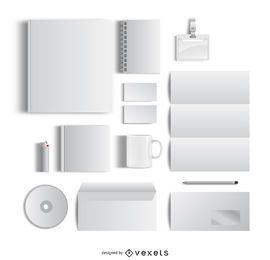 Maquete de escritório em branco