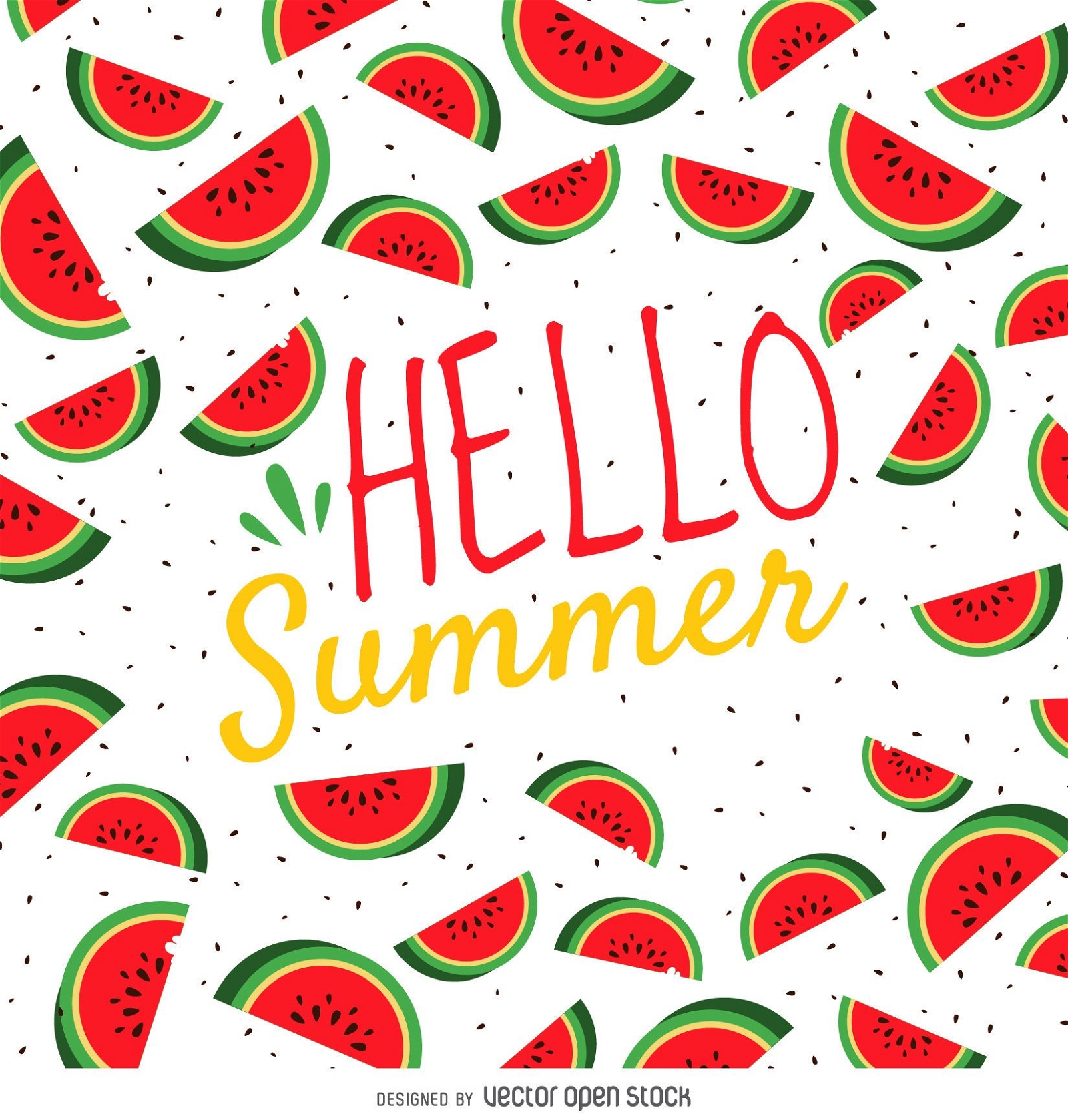 Sommer-Wassermelonen-Plakat
