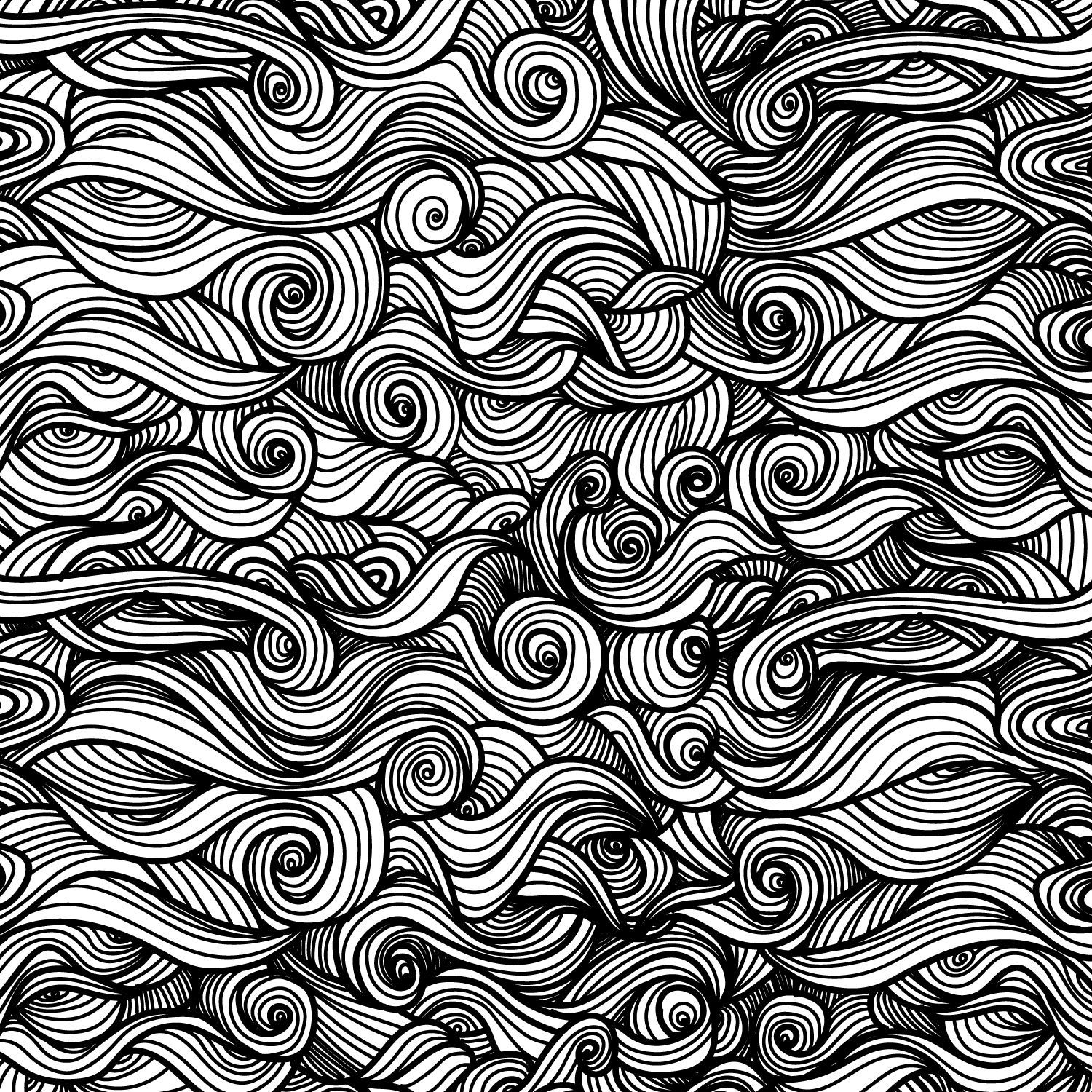 Curly swirls ornamental background