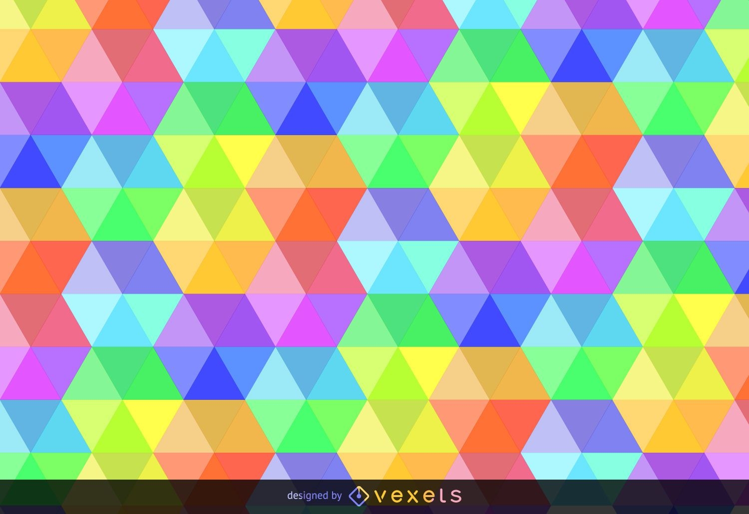Fondo hexagonal colorido