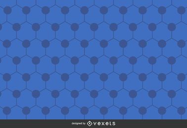 Fondo poligonal hexagonal azul