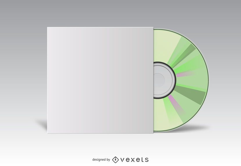 Download Download Vector Cd Cover White Mockup Vectorpicker PSD Mockup Templates