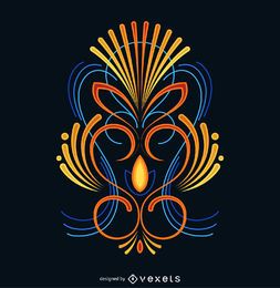 Diseño de rayas de colores