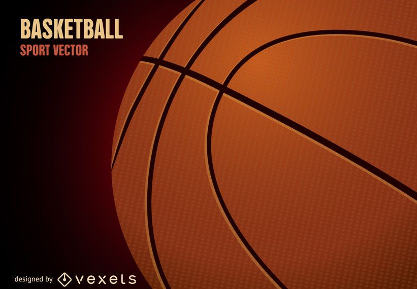 Ilustración de la bola de baloncesto 3D Descargar vector