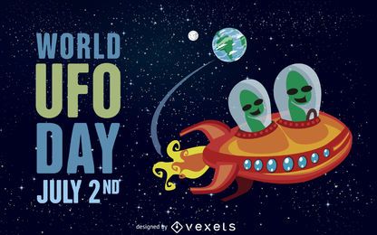 Illustration zum Welt-UFO-Tag