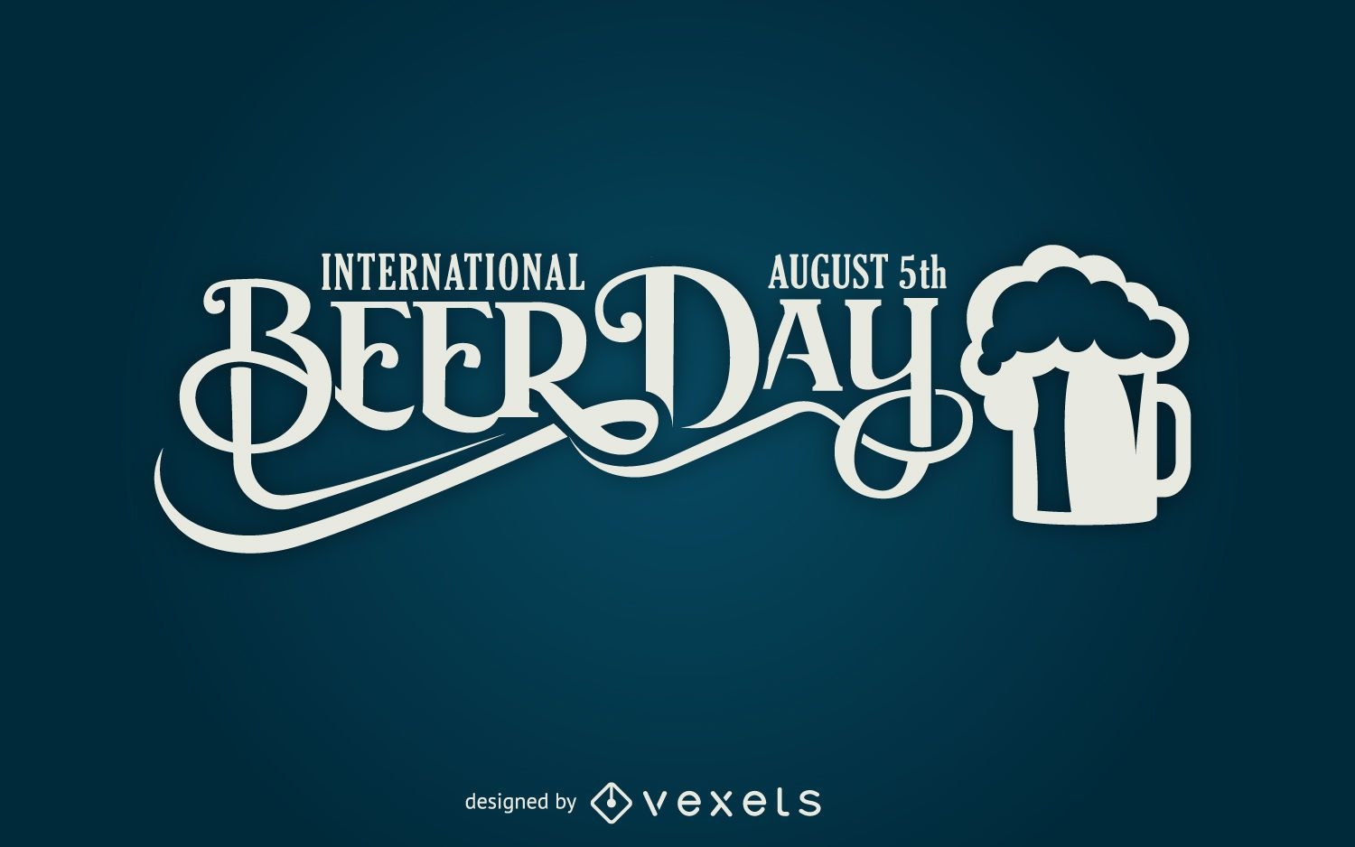 Beer Day Schriftzug Design