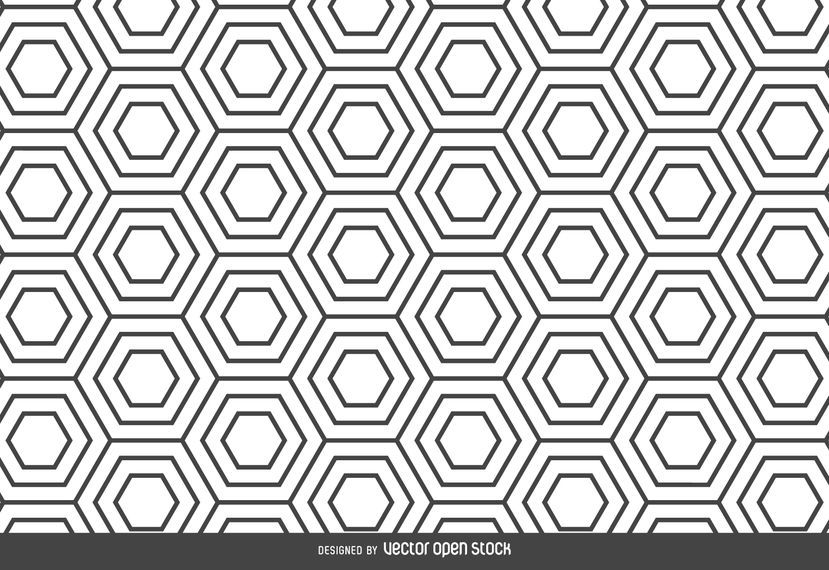 Hexagon lineares Muster Hintergrund Hexagon lineares Muster Hintergrund