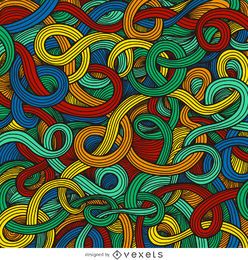 Color ornamental curly swirls background
