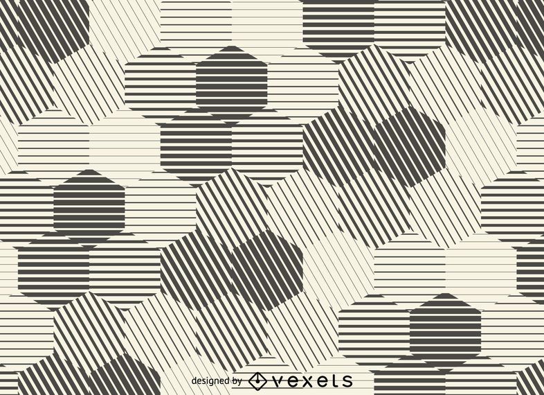 Hexagonal stripes background Hexagonal stripes background