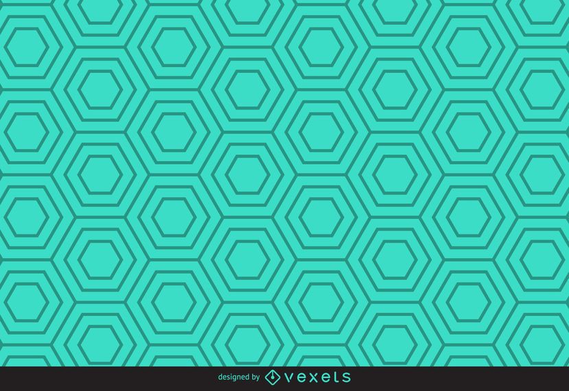 Padrão hexagonal linear verde Padrão hexagonal linear verde