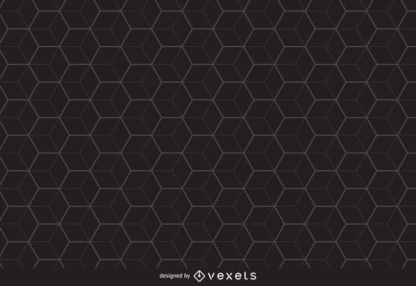 Fundo de padrão de hexágono linear Fundo de padrão de hexágono linear
