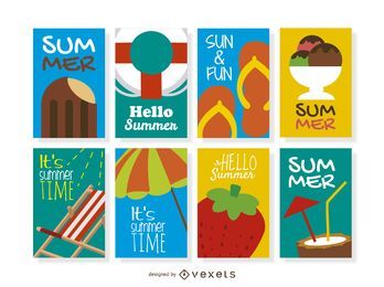 Colección 8 diseños de verano