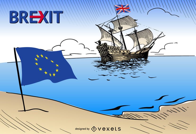 Brexit - UK leaves European Union design Brexit - UK leaves European Union design