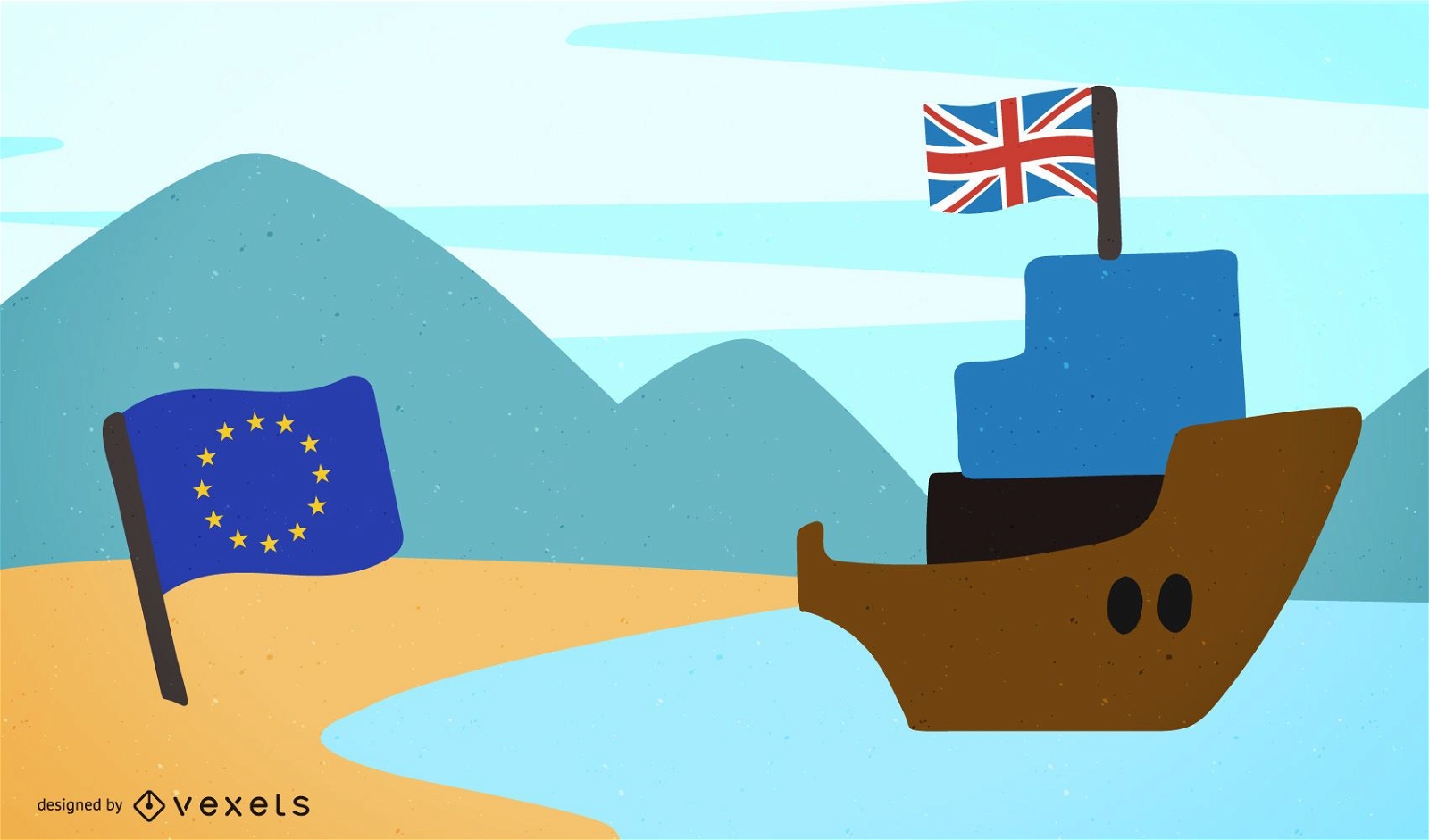 Brexit - UK leaves European Union design