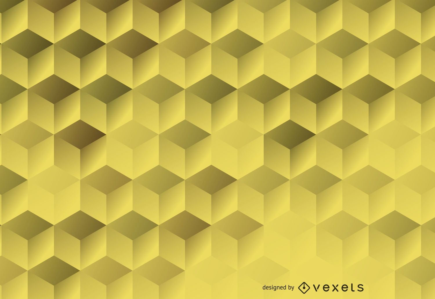 3D hexagonal backdrop