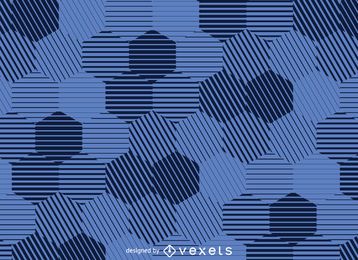Fondo hexagonal rayado