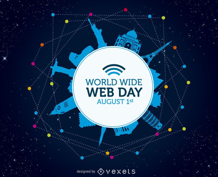 World wide web day illustration World wide web day illustration