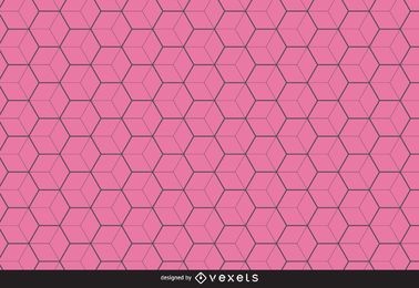 Thin line hexagon pattern background