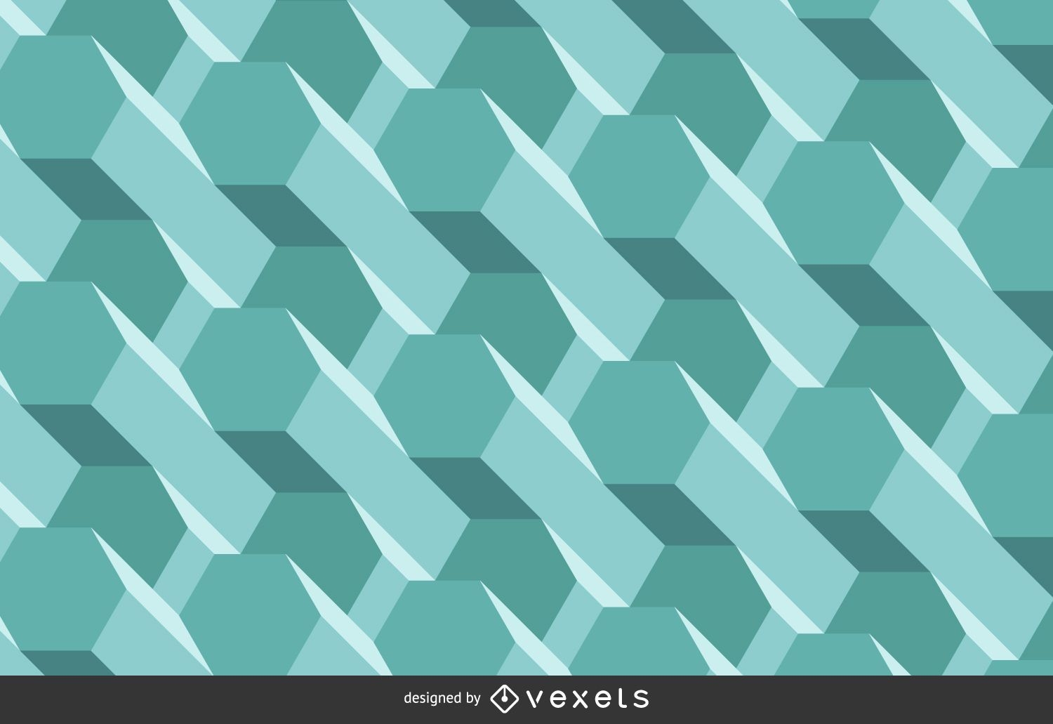Abstract 3D polygonal background