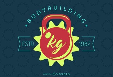 Bodybuilding kettlebell label