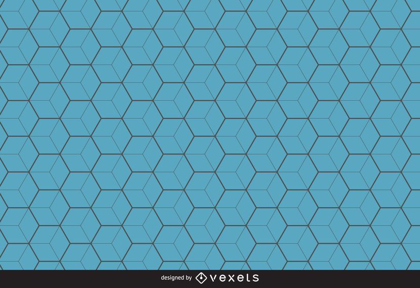 Blauer Hexagonmusterhintergrund Blauer Hexagonmusterhintergrund